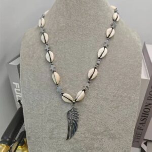 Freedom Feather Cowry Necklace