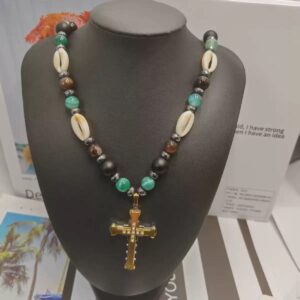 Classic Cross Pendant Cowry necklace